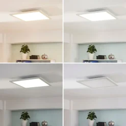 Arcchio LED-panel, CCT Lysander, 39 cm, hvid, aluminium