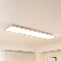 Arcchio LED-panel Lysander, 50W, CCT, 119cm, sølv