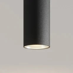 Arcchio LED-pendellampe Franka, 1 lyskilde, Ø 4 cm, sort