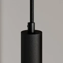 Arcchio LED-pendellampe Franka, 2 lyskilder, sort, aluminium