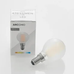 Arcchio LED-pære, dråbepære, E14, 4W, mat 2.700K