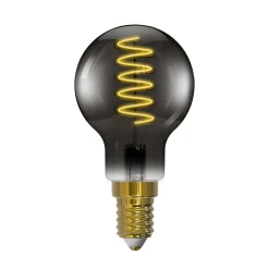 Arcchio LED-pære, glødetråd, E14, 4,9 W, røggrå