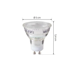 Arcchio LED-pære, GU10 2,5 W, PAR16, klar, 6.500 K, 450 lm
