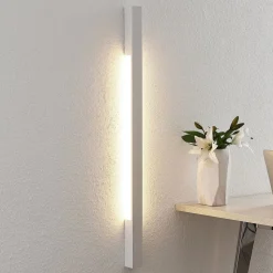 Arcchio LED-væglampe Ivano, 91 cm, hvid, aluminium