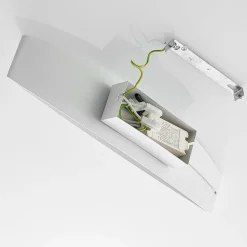 Arcchio LED-væglampe Jelle, 44 cm, hvid, metal, op/ned