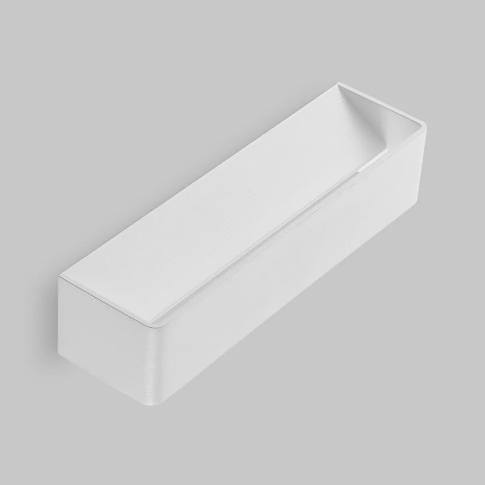 Arcchio LED-væglampe Karam, 37 cm, hvid, metal, op/ned