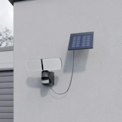 Arcchio Lissano LED-vægspot med solcelle og sensor
