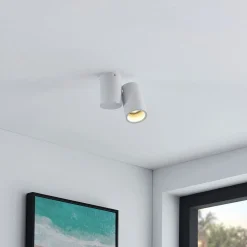 Arcchio loftlampe Gesina, 1-lys, hvid, aluminium, 11,6 cm