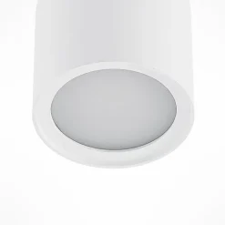 Arcchio loftlampe Walisa, Ø 10 cm, hvid, diffuser, GU10
