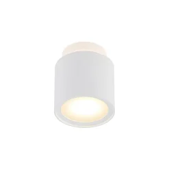 Arcchio loftlampe Walisa, Ø 10 cm, hvid, diffuser, GU10