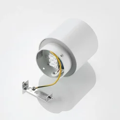 Arcchio loftlampe Walisa, Ø 10 cm, hvid, diffuser, GU10