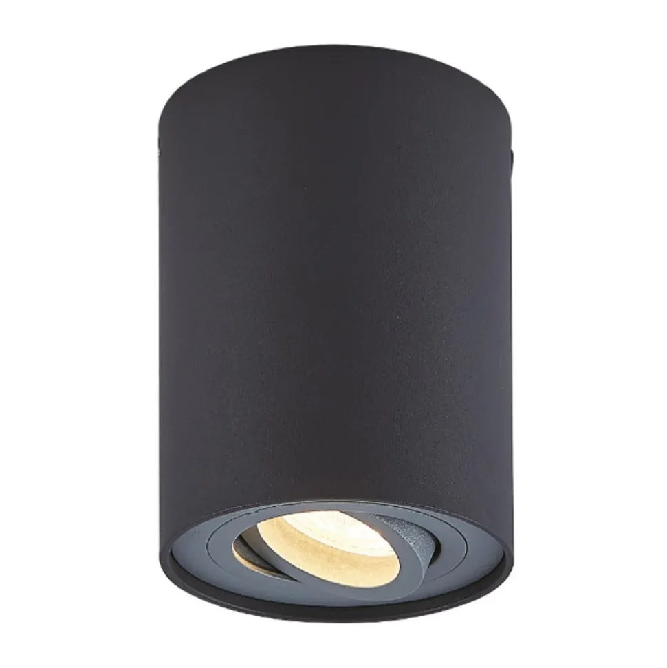 Arcchio loftspot Jolina, rund, antracit, sæt med 2, aluminium