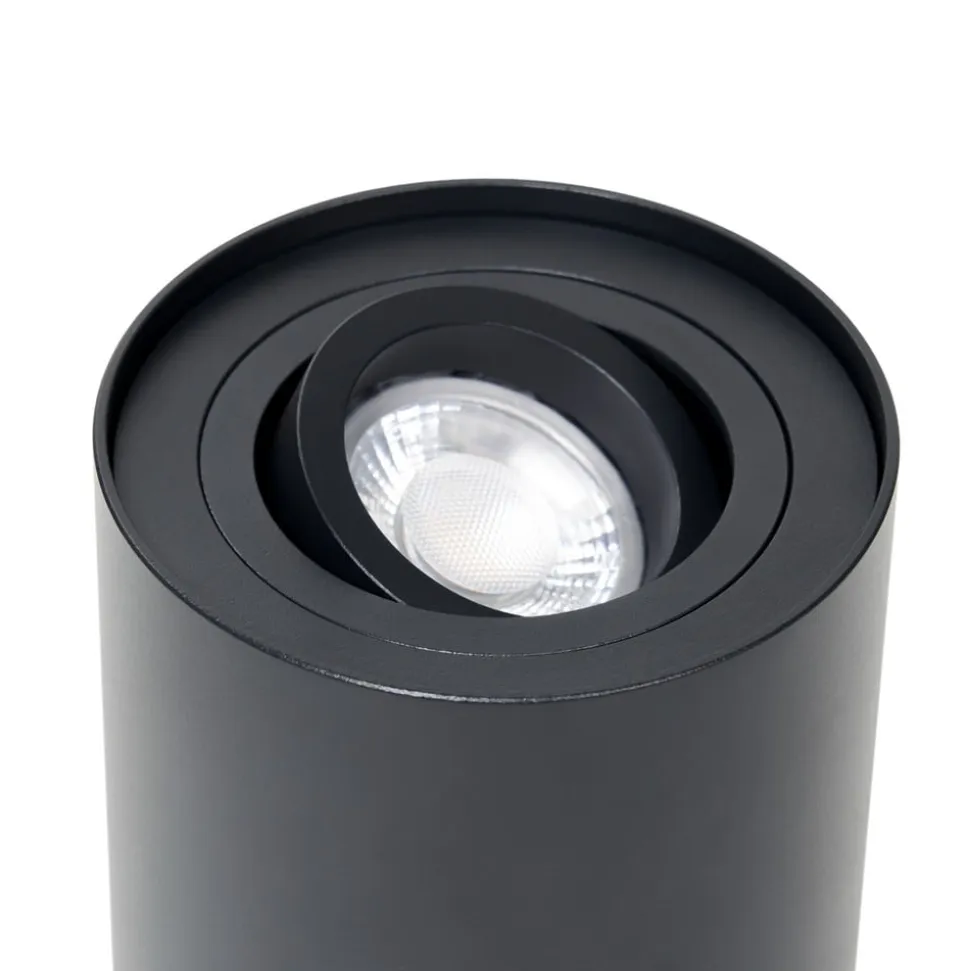 Arcchio loftspot Jolina, rund, antracit, sæt med 2, aluminium