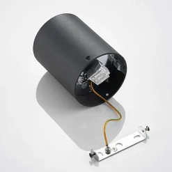 Arcchio loftspot Jolina, rund, antracit, sæt med 2, aluminium