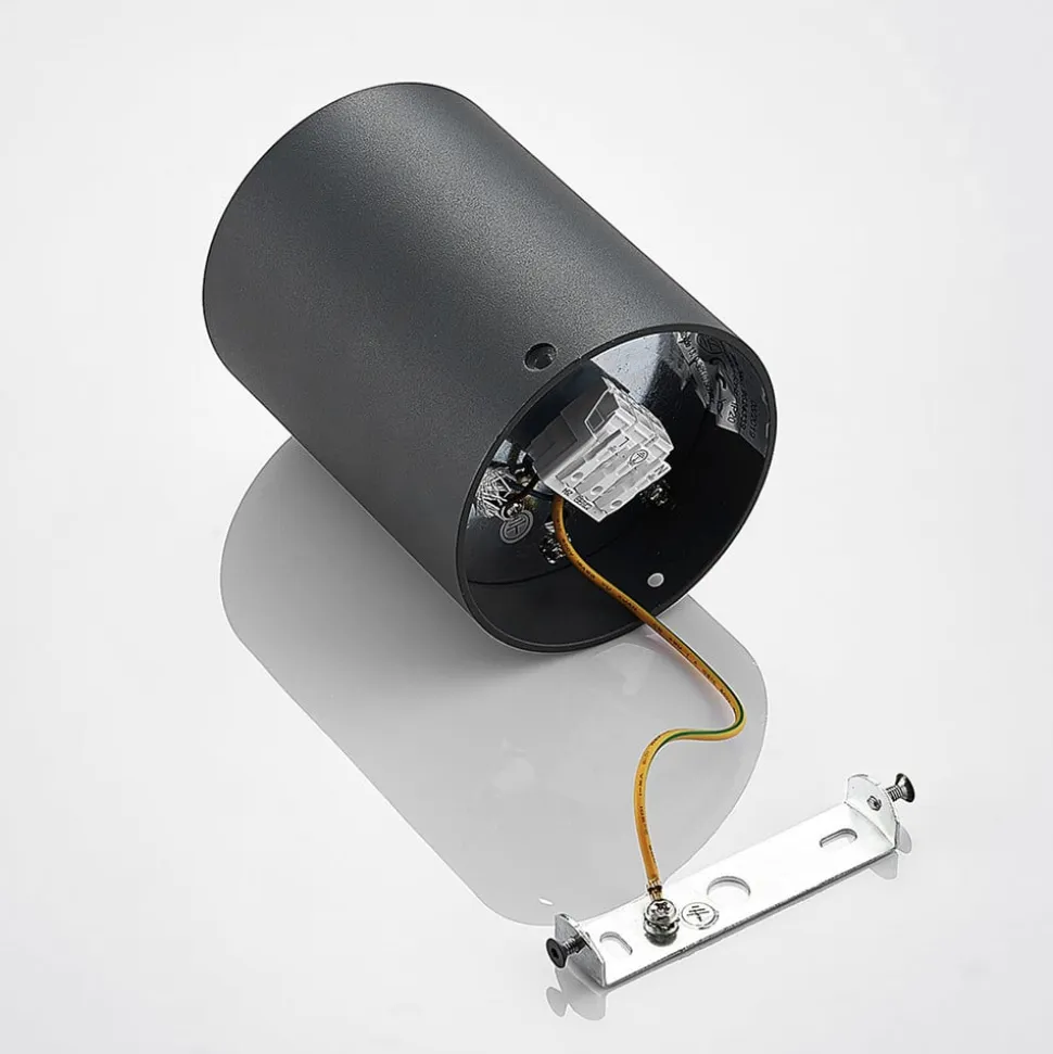 Arcchio loftspot Jolina, rund, antracit, sæt med 2, aluminium