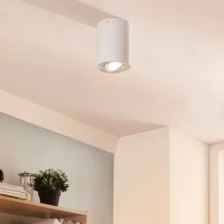 Arcchio loftspot Jolina, rund, hvid, 13 cm, metal