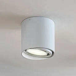 Arcchio loftspot Mabel, Ø 13 cm, hvid, metal, GU10