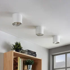 Arcchio loftspot Mabel, Ø 13 cm, hvid, metal, GU10