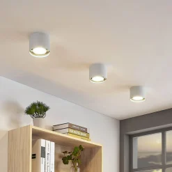 Arcchio loftspot Mabel, Ø 12 cm, hvid, metal, GU10