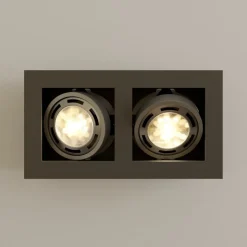 Arcchio loftspot Ronka, 34 cm, 2 lyskilder, grå, GU10