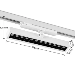 Arcchio Millay LED skinnespot hvid 4000K