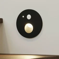 Arcchio Neru LED indbygningslampe sensor rund sort