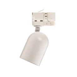 Arcchio skinnespot Brinja, hvid, Ø 7 cm, 3-faset, GU10