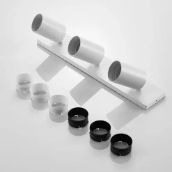 Arcchio spotlight Brinja, sæt med 2, hvid, kantet, 3 lyskilder, GU10