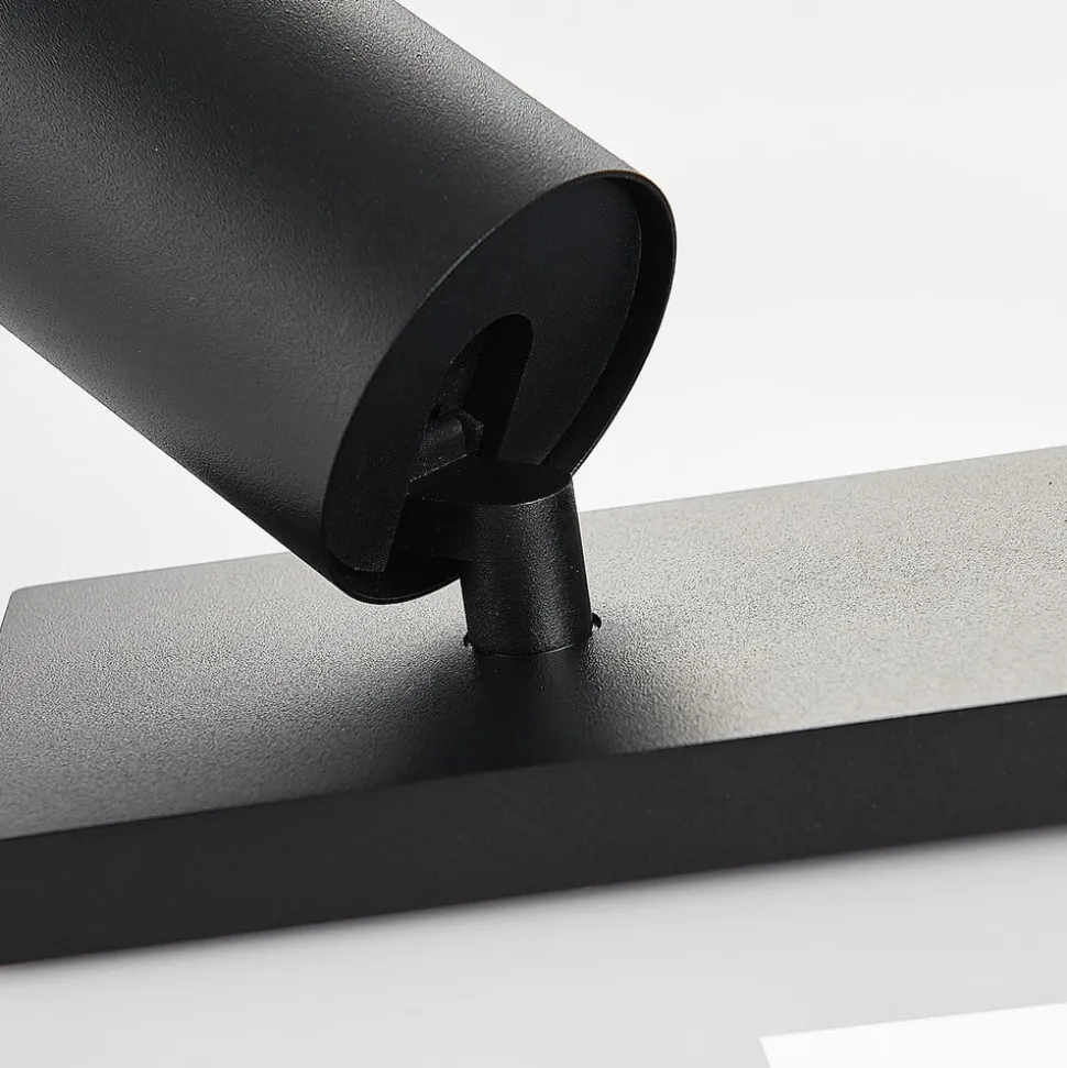 Arcchio spotlight Brinja, sort, kantet, Ø 6 cm, 2-faset, GU10