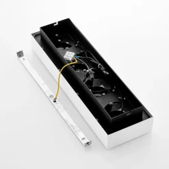 Arcchio spotlight Vince, 47 cm, 4 lyskilder, hvid/sort, GU10