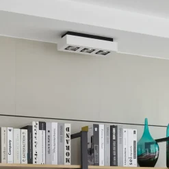 Arcchio spotlight Vince, 36 cm, 3 lyskilder, hvid/krom, GU10