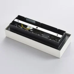 Arcchio spotlight Vince, 36 cm, 3 lyskilder, hvid/krom, GU10