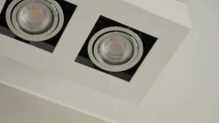 Arcchio spotlight Vince, 25 cm, 2 lyskilder, hvid/krom, GU10