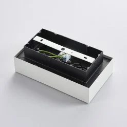 Arcchio spotlight Vince, 25 cm, 2 lyskilder, hvid/krom, GU10