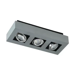 Arcchio spotlight Vince, 36 cm, 3 lyskilder, sølv, GU10