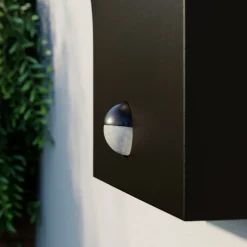 Arcchio udendørs LED-væglampe Advik, antracit, IP54, sensor