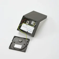 Arcchio udendørs LED-væglampe Yolena, sensor, antracit, aluminium