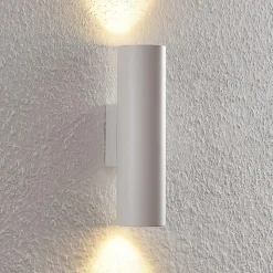 Arcchio væglampe Brinja, hvid, metal, op/ned, GU10