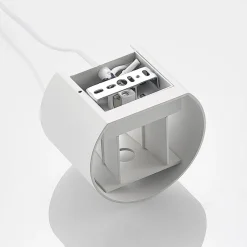 Arcchio væglampe Zuzana, rund, hvid, stik, G9, 13 cm