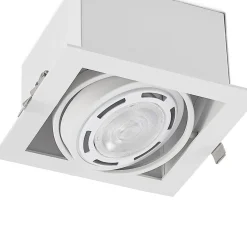 Arcchio Yasna indbygningslampe, enkelt lys, hvid