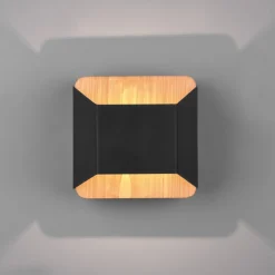 Arino LED-væglampe, sort, bredde 12,2 cm