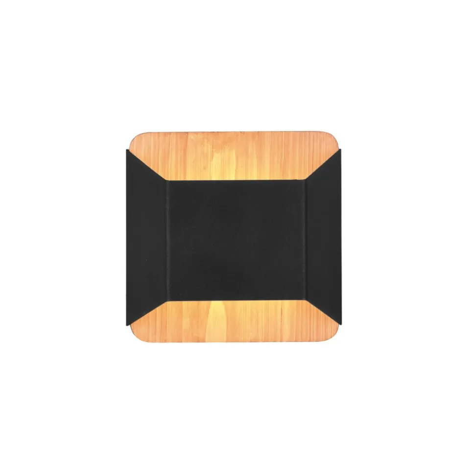 Arino LED-væglampe, sort, bredde 12,2 cm