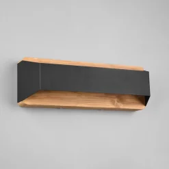 Arino LED-væglampe, sort, bredde 35,2 cm