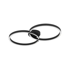 Armandolo LED-loftlampe, sort, længde 67 cm, CCT, RGB