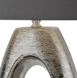 Artisan bordlampe med stofskærm