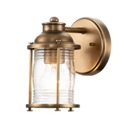 Ashland Bay bad-væglampe, messing, 1 lyskilde