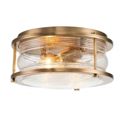 Ashland Bay loftlampe til bad, Ø 30,5 cm, messing