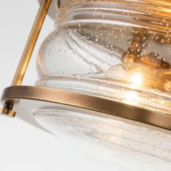 Ashland Bay loftlampe til bad, Ø 30,5 cm, messing