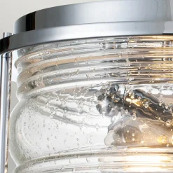 Ashland Bay loftlampe til bad, Ø 30,5 cm, krom