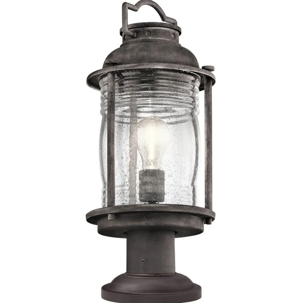 Ashland Bay sokkellampe, rustikt design